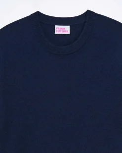 Best FROM FUTURE Pull Col Rond Navy