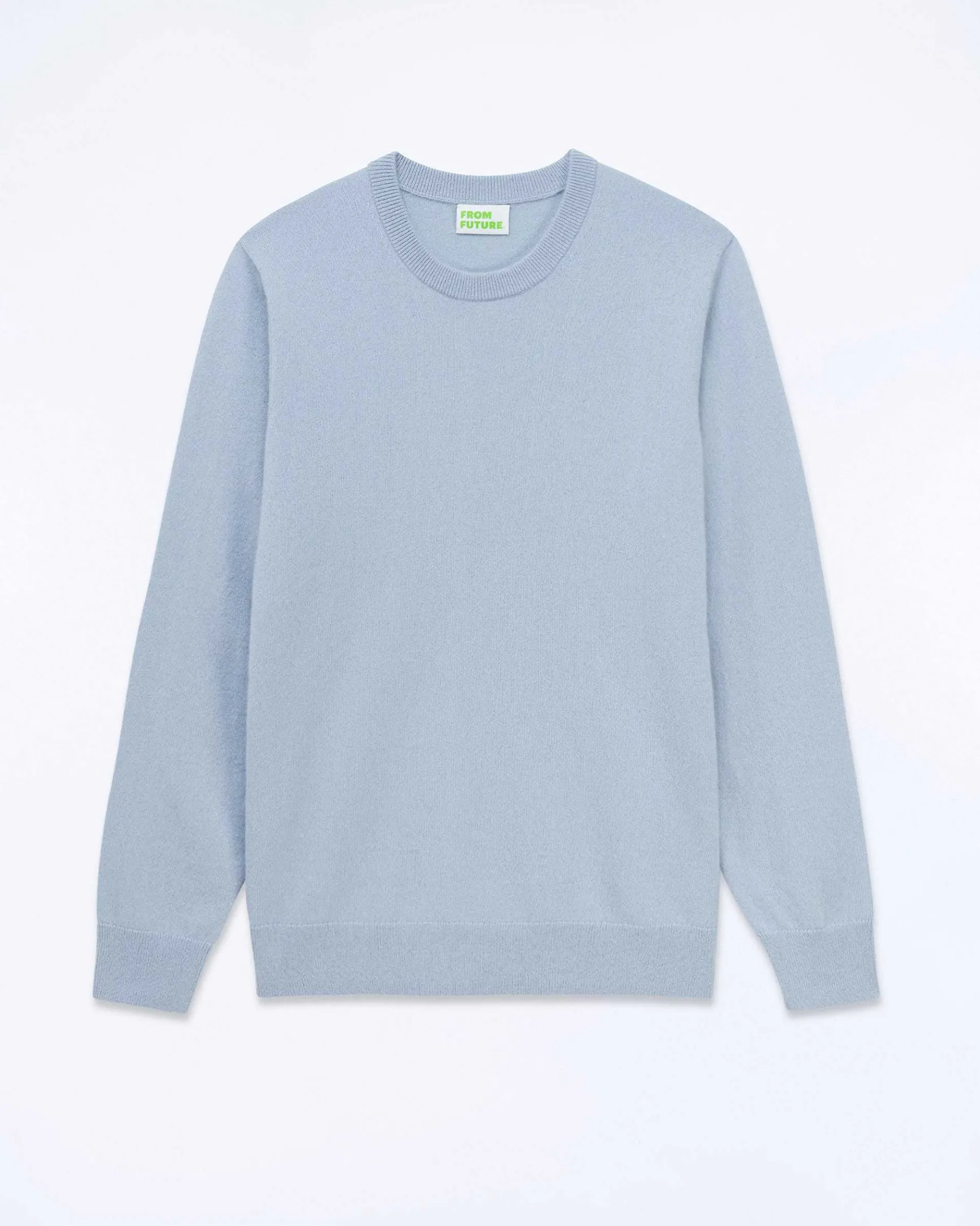Online FROM FUTURE Pull Col Rond Grey Blue