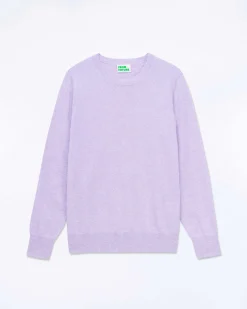 Sale FROM FUTURE Pull Col Rond Magic Lilac Mouline