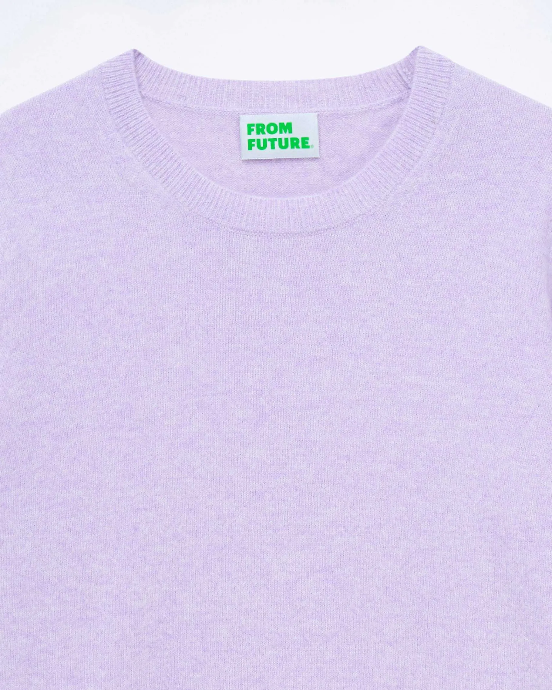 Sale FROM FUTURE Pull Col Rond Magic Lilac Mouline