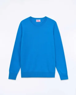 Online FROM FUTURE Pull Col Rond Surf Blue