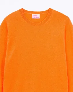 Clearance FROM FUTURE Pull Col Rond Magic Orange