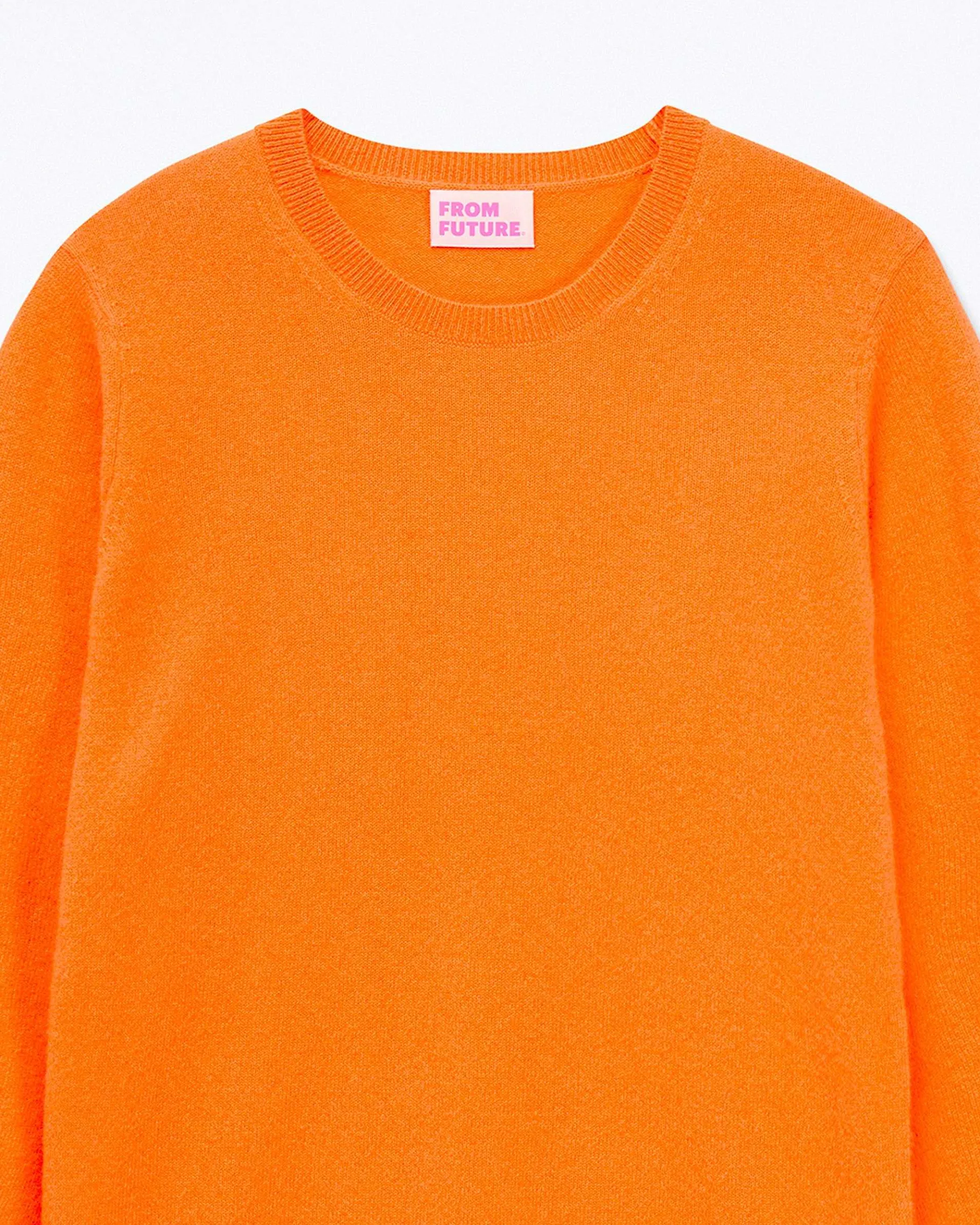 Clearance FROM FUTURE Pull Col Rond Magic Orange