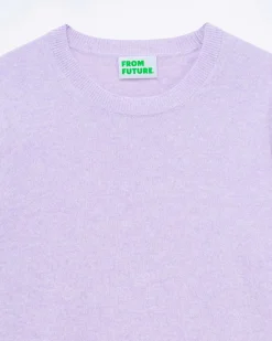 New FROM FUTURE Pull Col Rond Magic Lilac Mouline