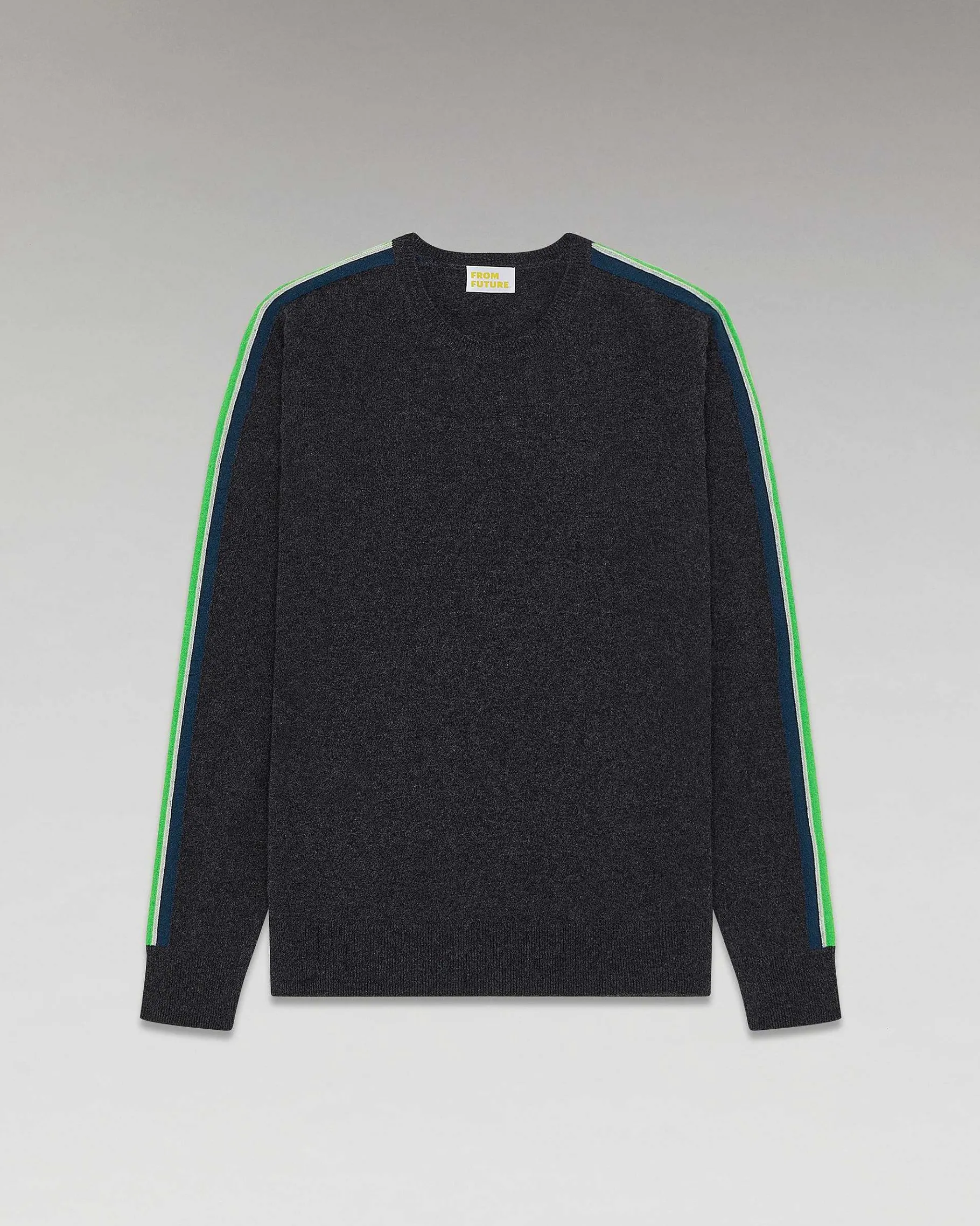Outlet FROM FUTURE Pull Col Rond Bandes Anthracite