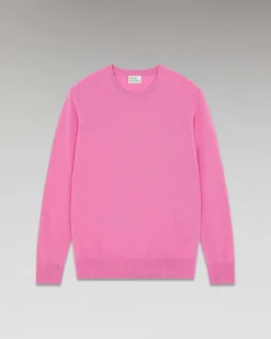 Sale FROM FUTURE Pull Col Rond Basique Winter Pink
