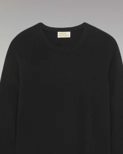 Clearance FROM FUTURE Pull Col Rond Basique Noir