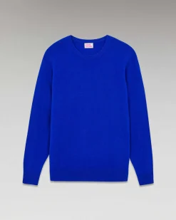 Best FROM FUTURE Pull Col Rond Basique Electric Blue