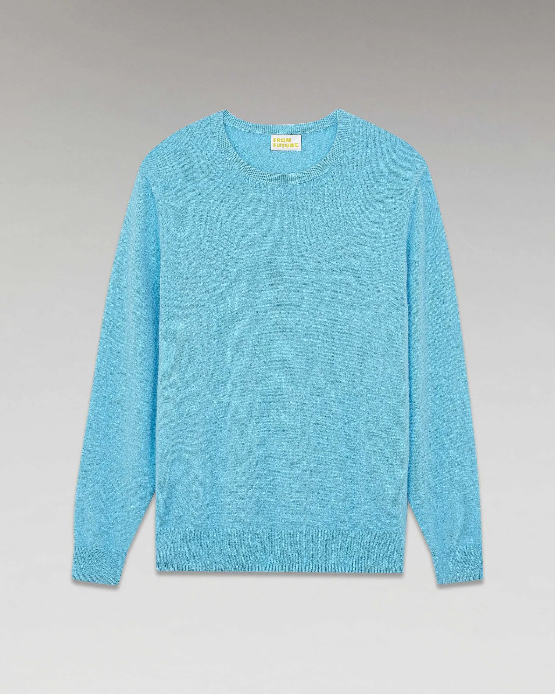 Clearance FROM FUTURE Pull Col Rond Basique Sweet Blue
