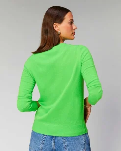 Clearance FROM FUTURE Pull Col Rond Basique Disco Green