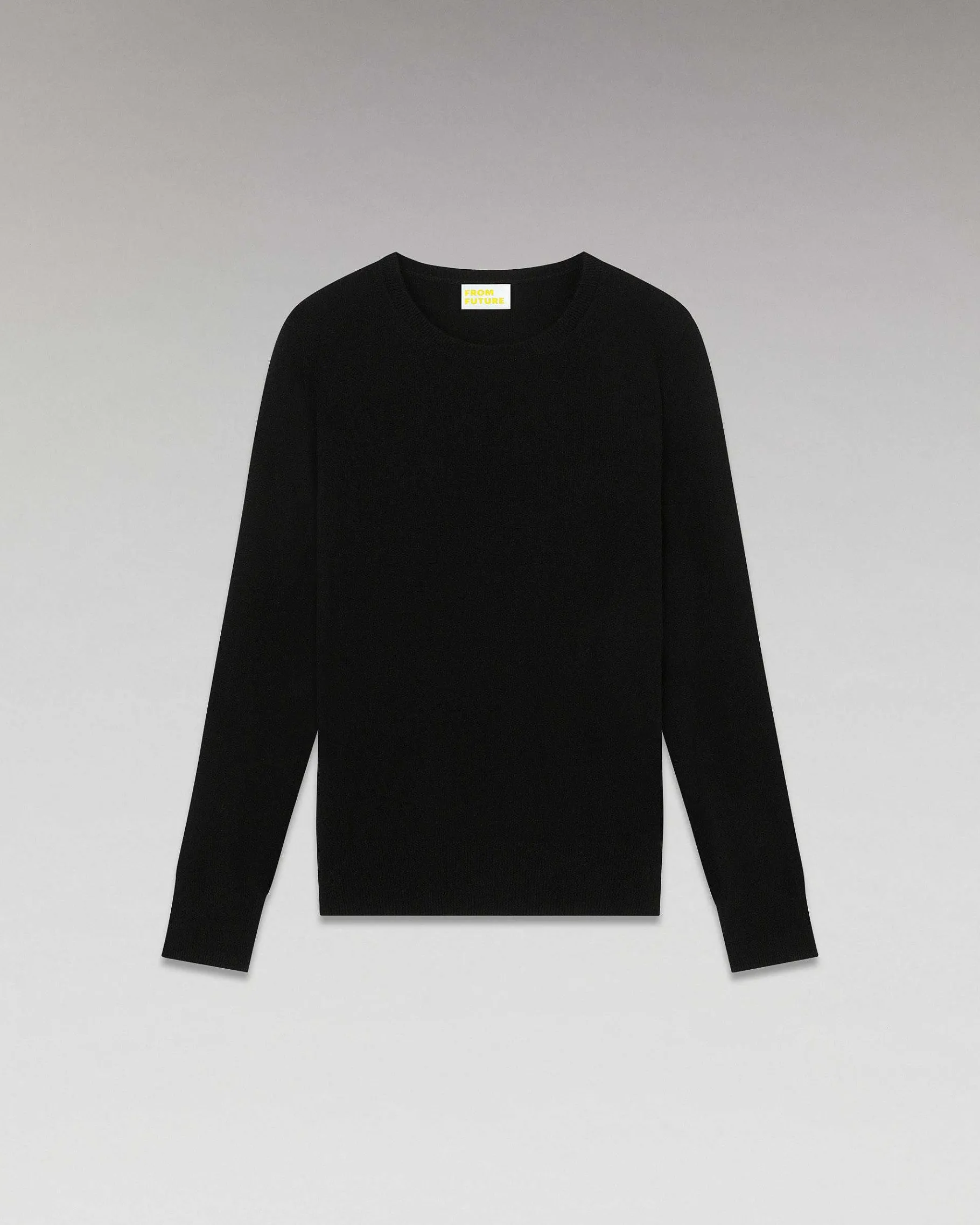 Best FROM FUTURE Pull Col Rond Basique Noir
