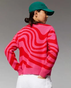 Online FROM FUTURE Pull Col Rond Champignon Future Winter Fuschia