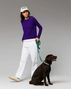 Online FROM FUTURE Pull Col Rond Court Intense Purple