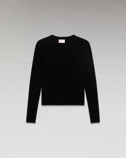 FROM FUTURE Pull Col Rond Court Noir