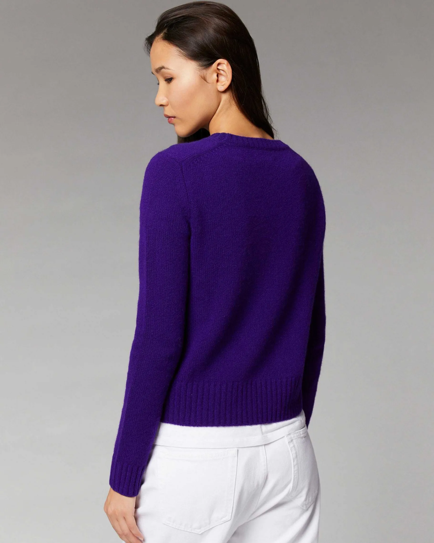 New FROM FUTURE Pull Col Rond Court Intense Purple