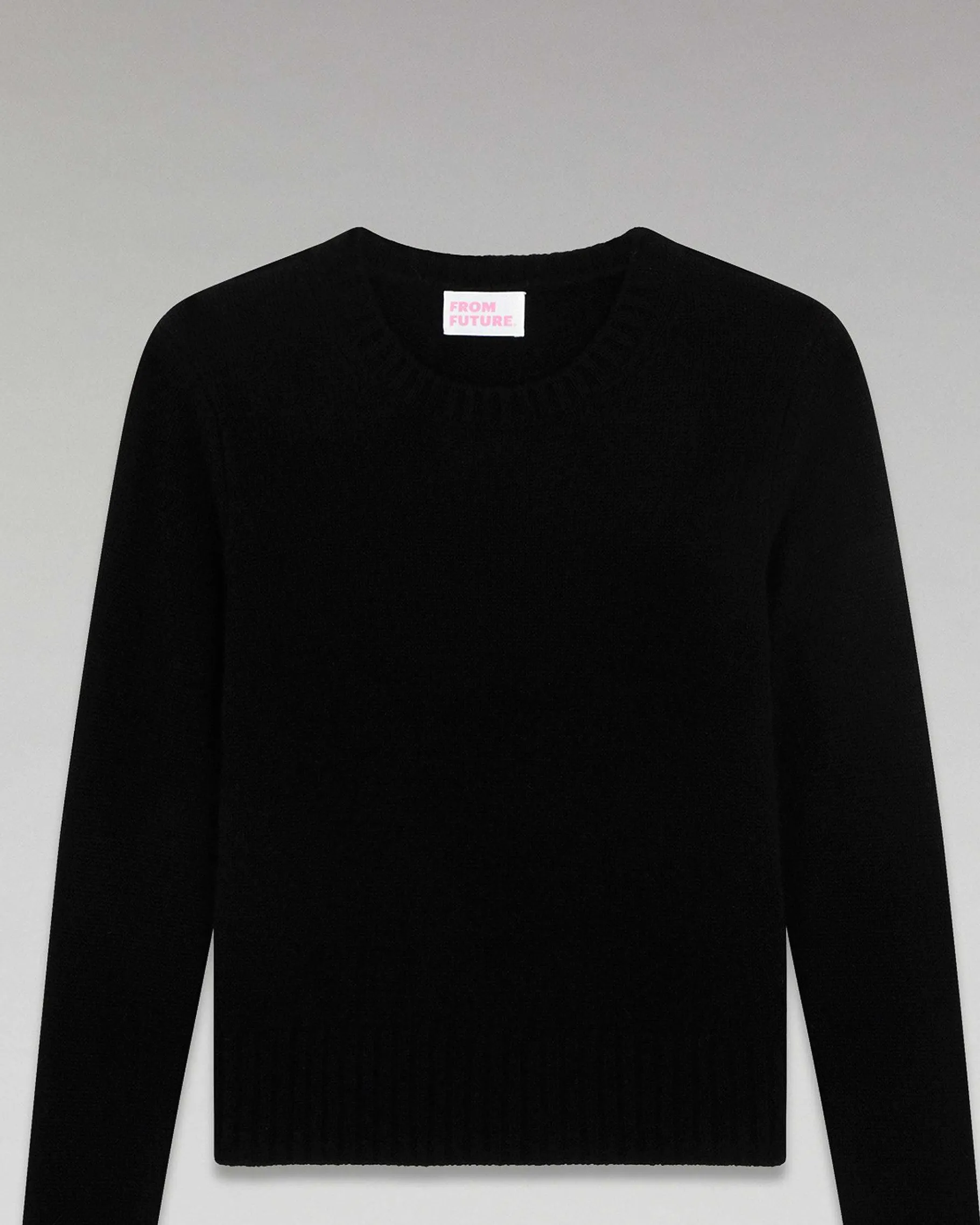 Discount FROM FUTURE Pull Col Rond Court Noir