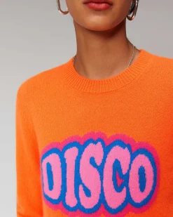 Clearance FROM FUTURE Pull Col Rond Disco Leger Violet Fluo