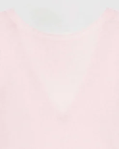 Online FROM FUTURE Pull Col Rond Dos Nu Leger Rose Poudre