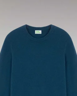 Outlet FROM FUTURE Pull Col Rond Epais Moonlight Blue