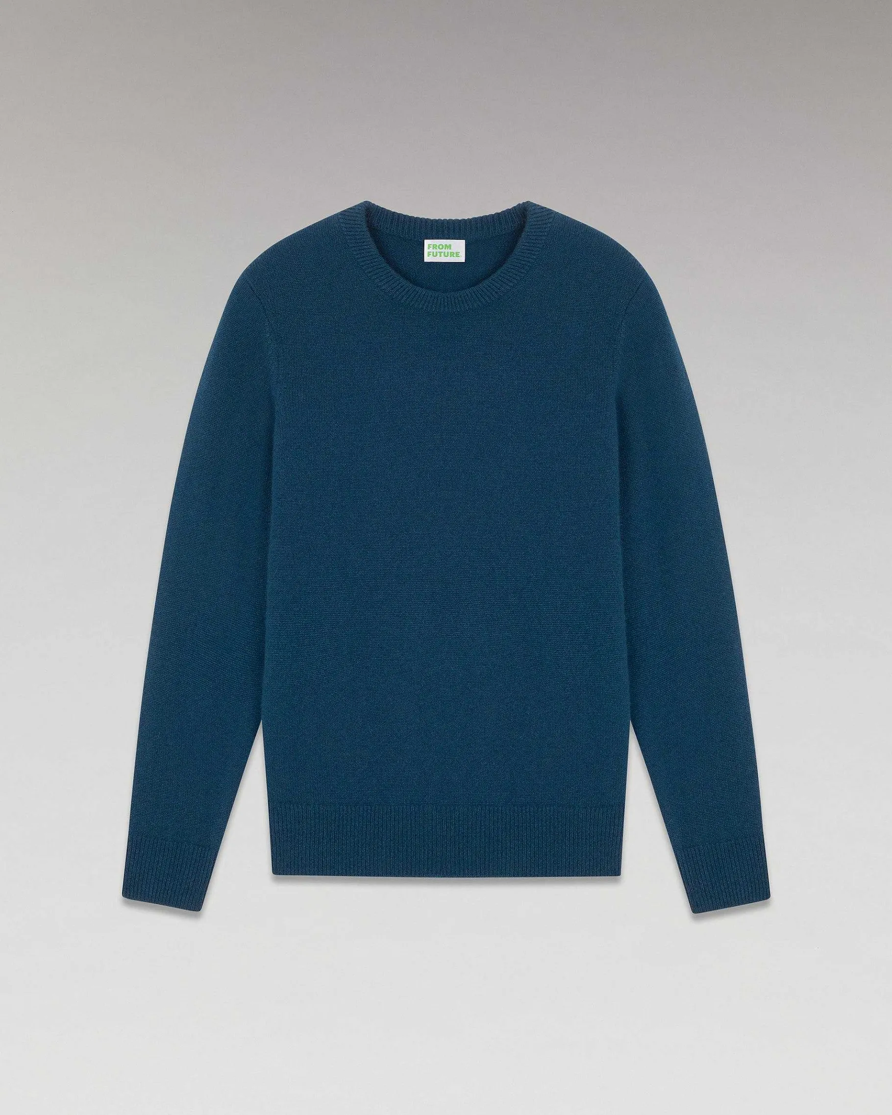 Discount FROM FUTURE Pull Col Rond Epais Moonlight Blue