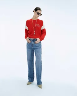 Discount FROM FUTURE Pull Col Rond Club Perfect Red