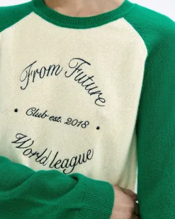 New FROM FUTURE Pull Col Rond Club Ecru