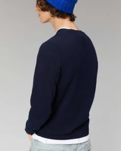 Hot FROM FUTURE Pull Col Rond Future Navy