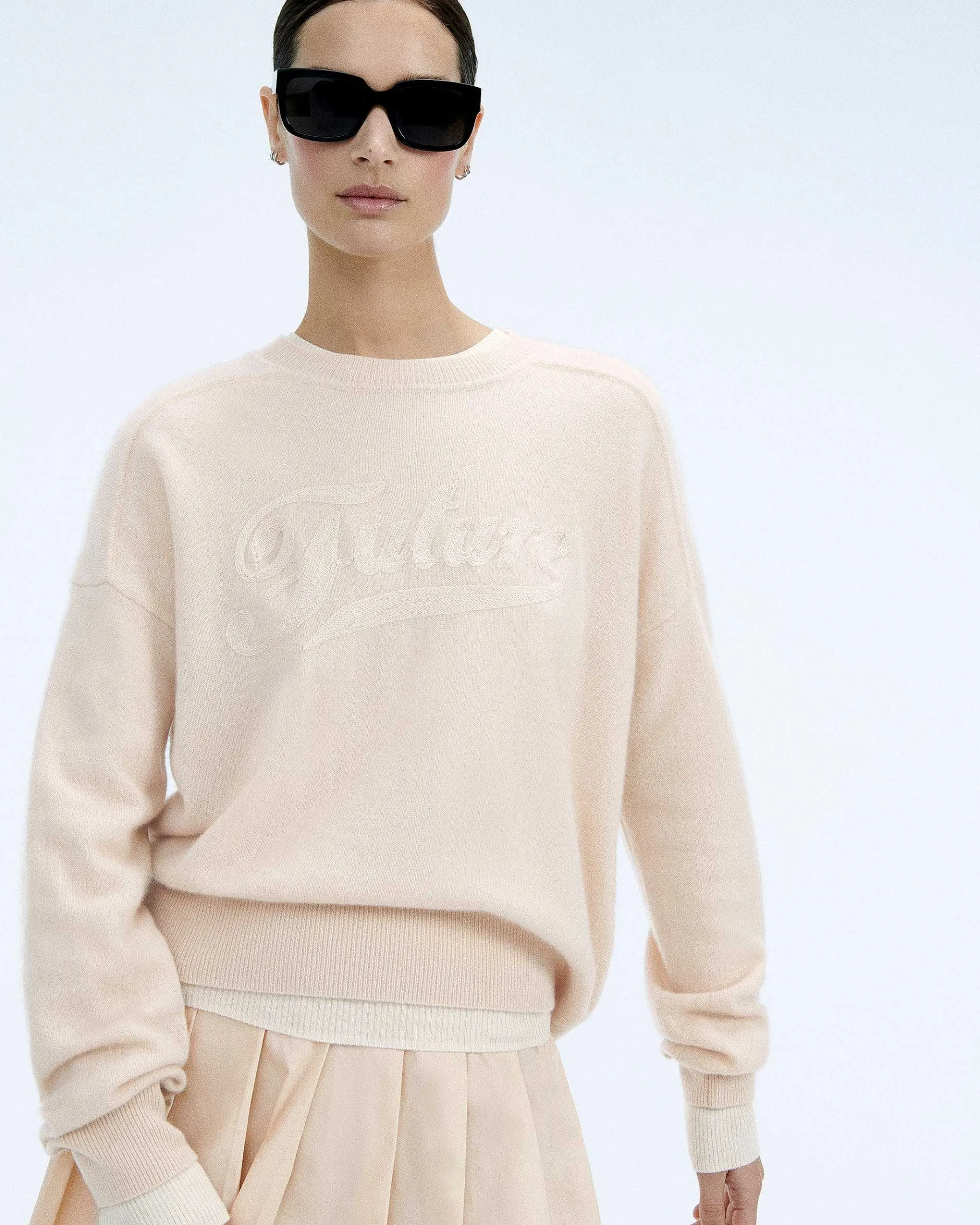 FROM FUTURE Pull Col Rond Future Light Beige