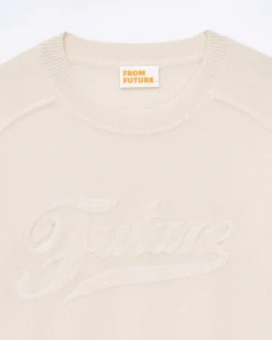 FROM FUTURE Pull Col Rond Future Light Beige