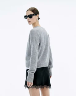 Best FROM FUTURE Pull Col Rond Future Gris Chine Fonce