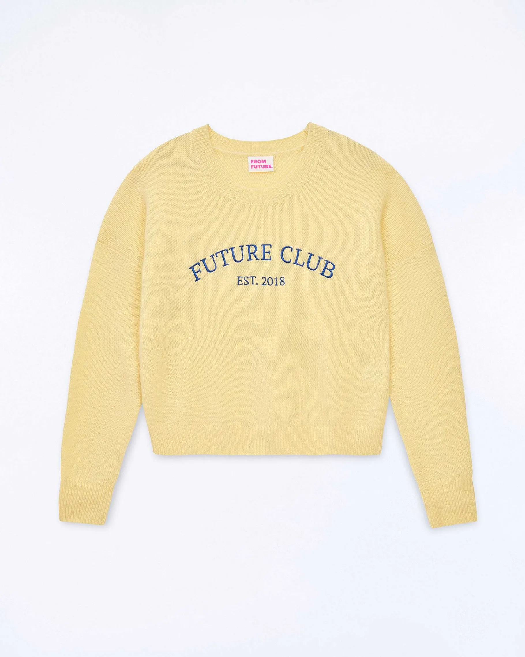 Best FROM FUTURE Pull Col Rond Future Baby Yellow