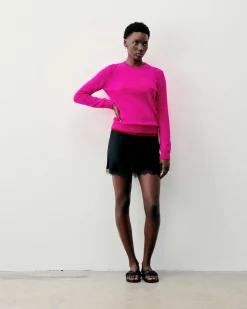 Best FROM FUTURE Pull Col Rond It'S A Love Story Flash Pink