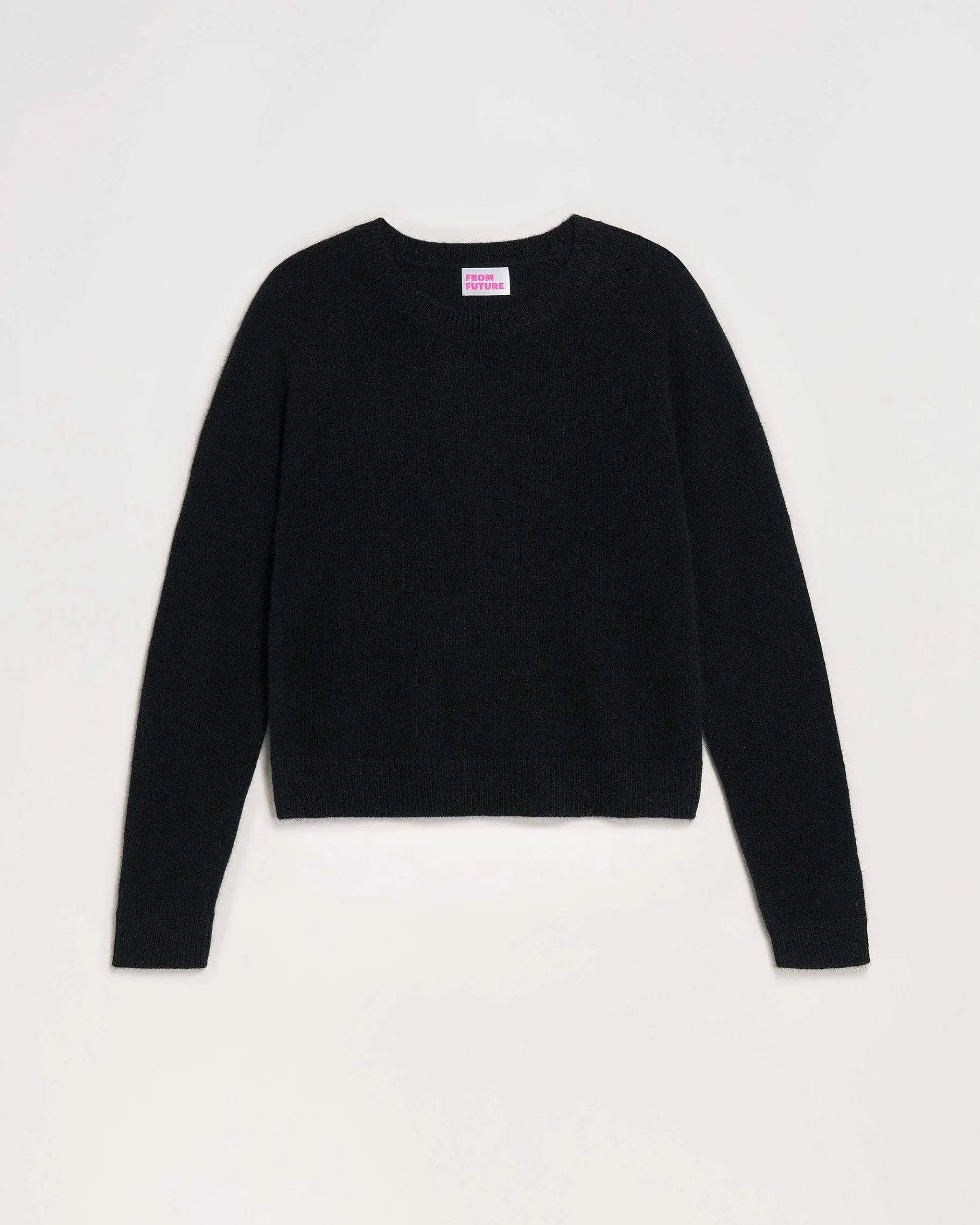 Discount FROM FUTURE Pull Col Rond Leger Noir