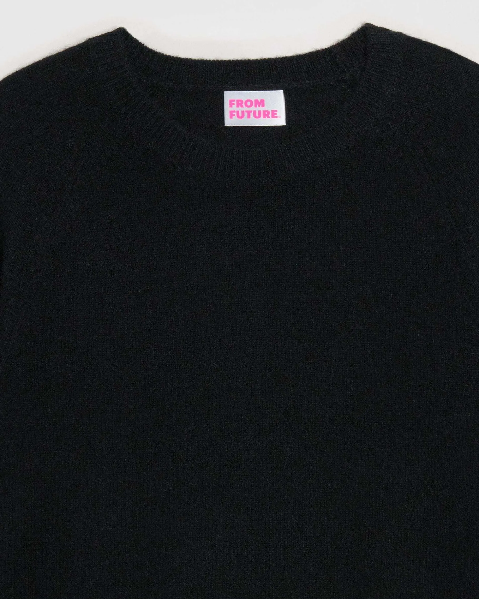 Discount FROM FUTURE Pull Col Rond Leger Noir