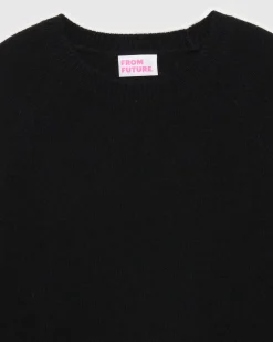 Online FROM FUTURE Pull Col Rond Leger Noir
