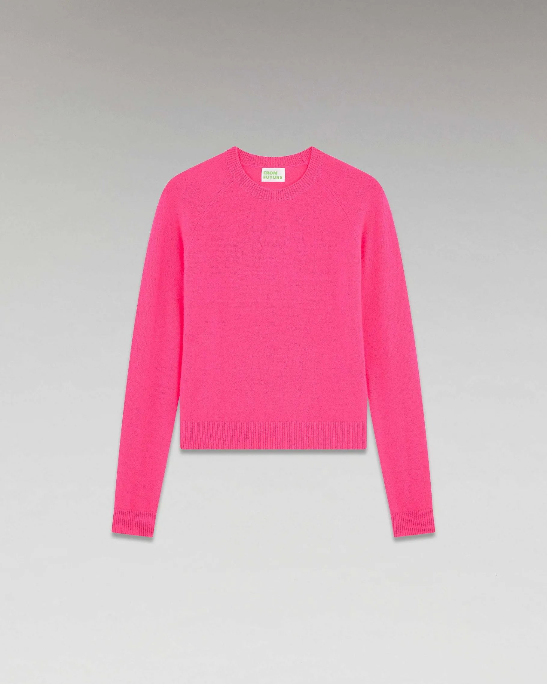 Hot FROM FUTURE Pull Col Rond Leger Winter Fuschia
