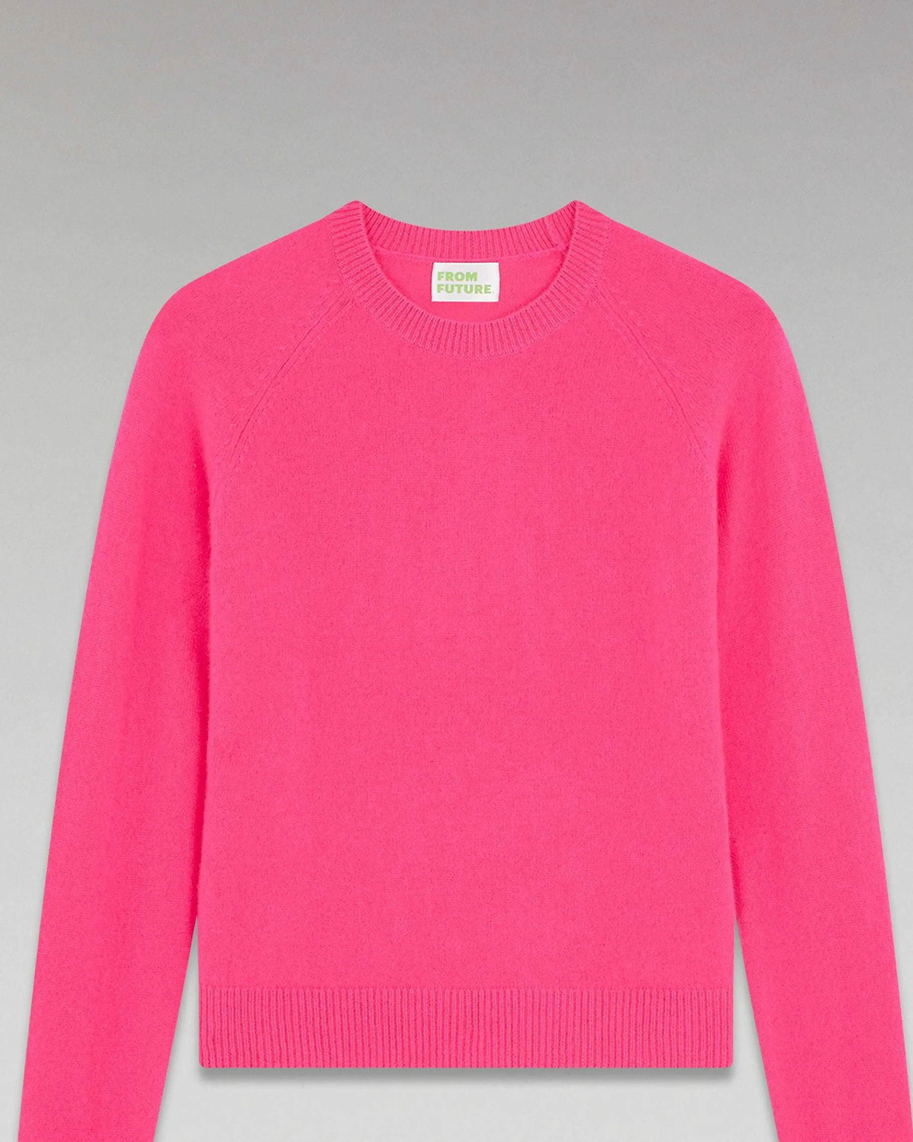 Hot FROM FUTURE Pull Col Rond Leger Winter Fuschia