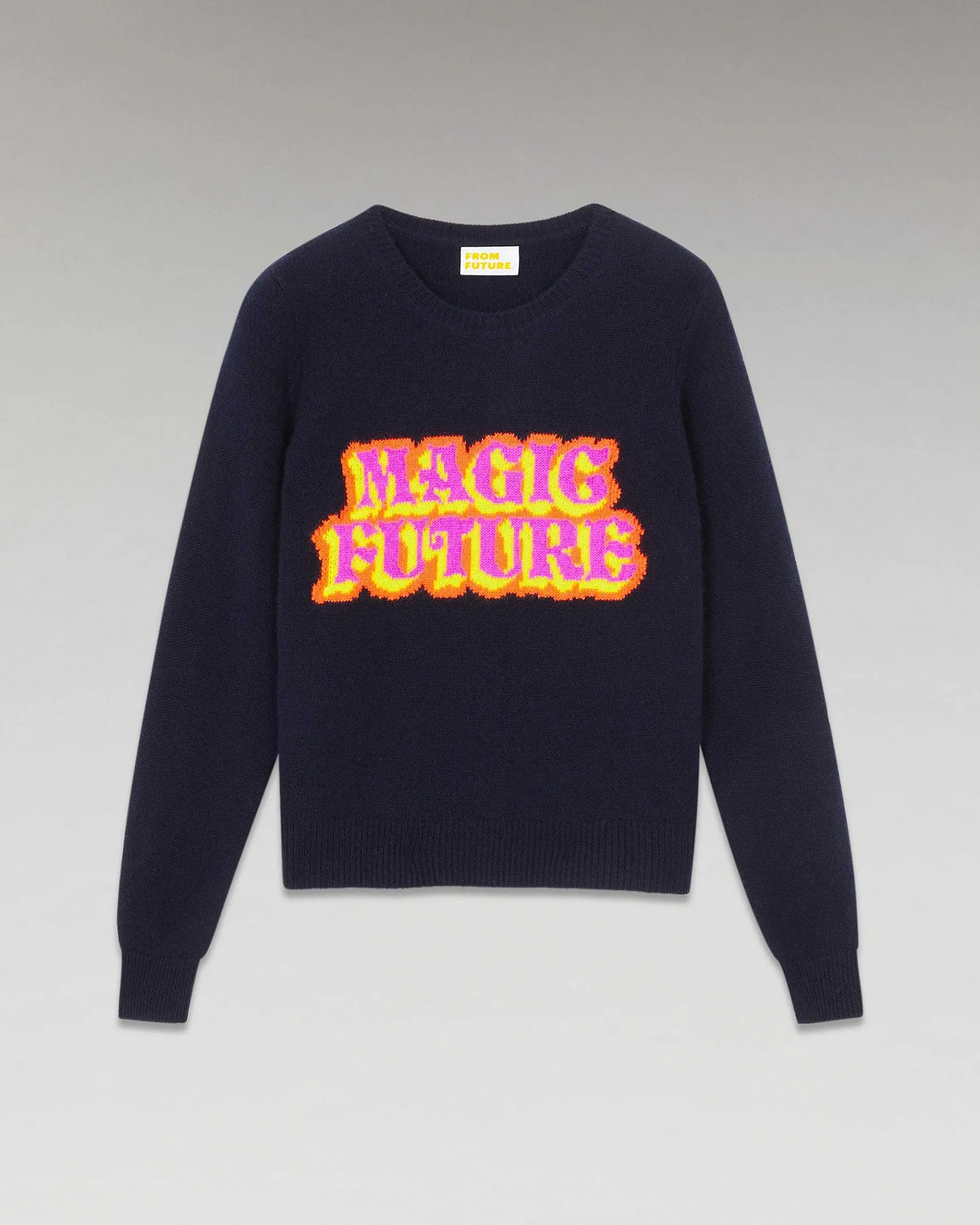 New FROM FUTURE Pull Col Rond Magic Future Navy