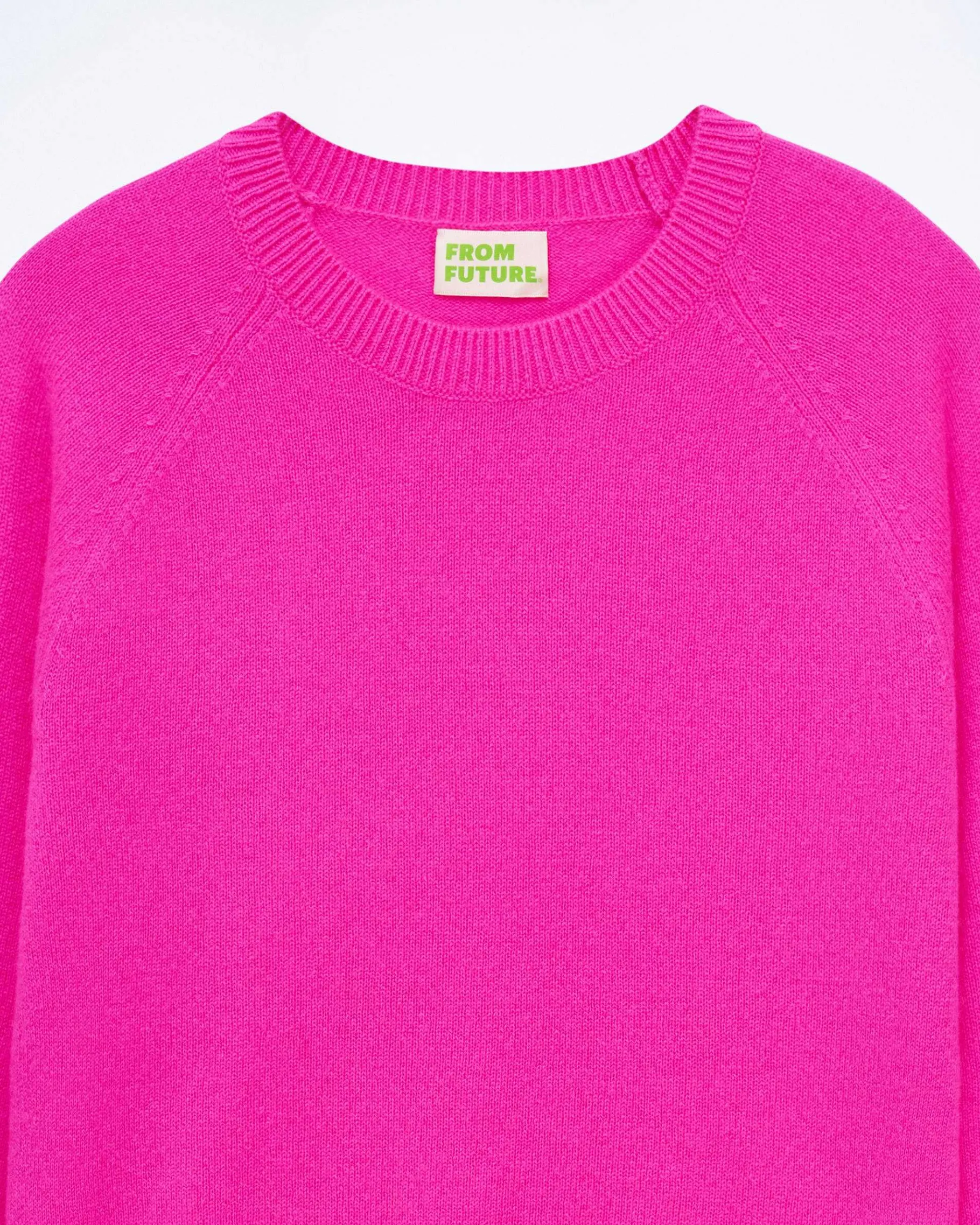 Online FROM FUTURE Pull Col Rond Manches Raglan Light Fruity Pink