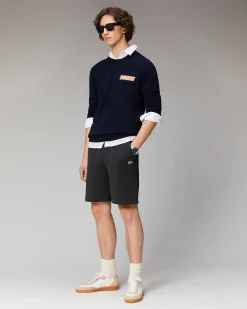 Best FROM FUTURE Pull Col Rond Motif Future Navy
