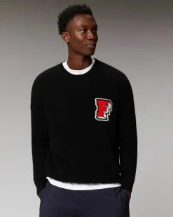 Best FROM FUTURE Pull Col Rond Oversize Noir