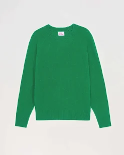 Outlet FROM FUTURE Pull Col Rond Oversize Leger Winter Green