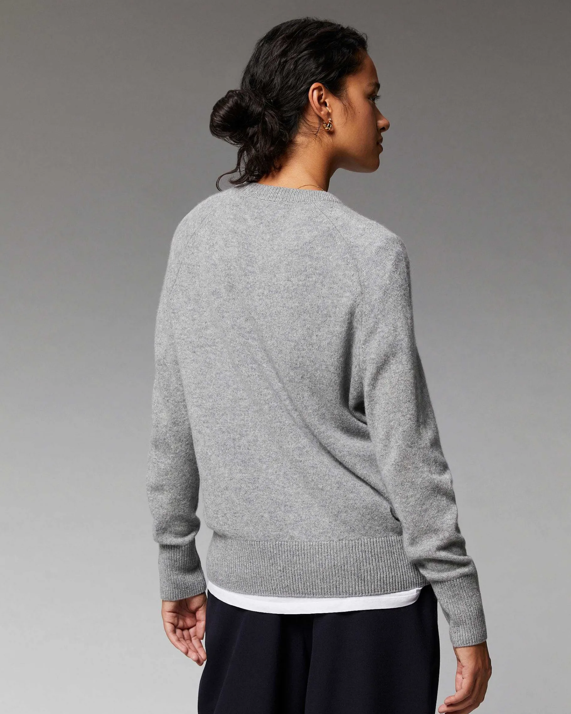 FROM FUTURE Pull Col Rond Oversize Leger Sweet Lilac
