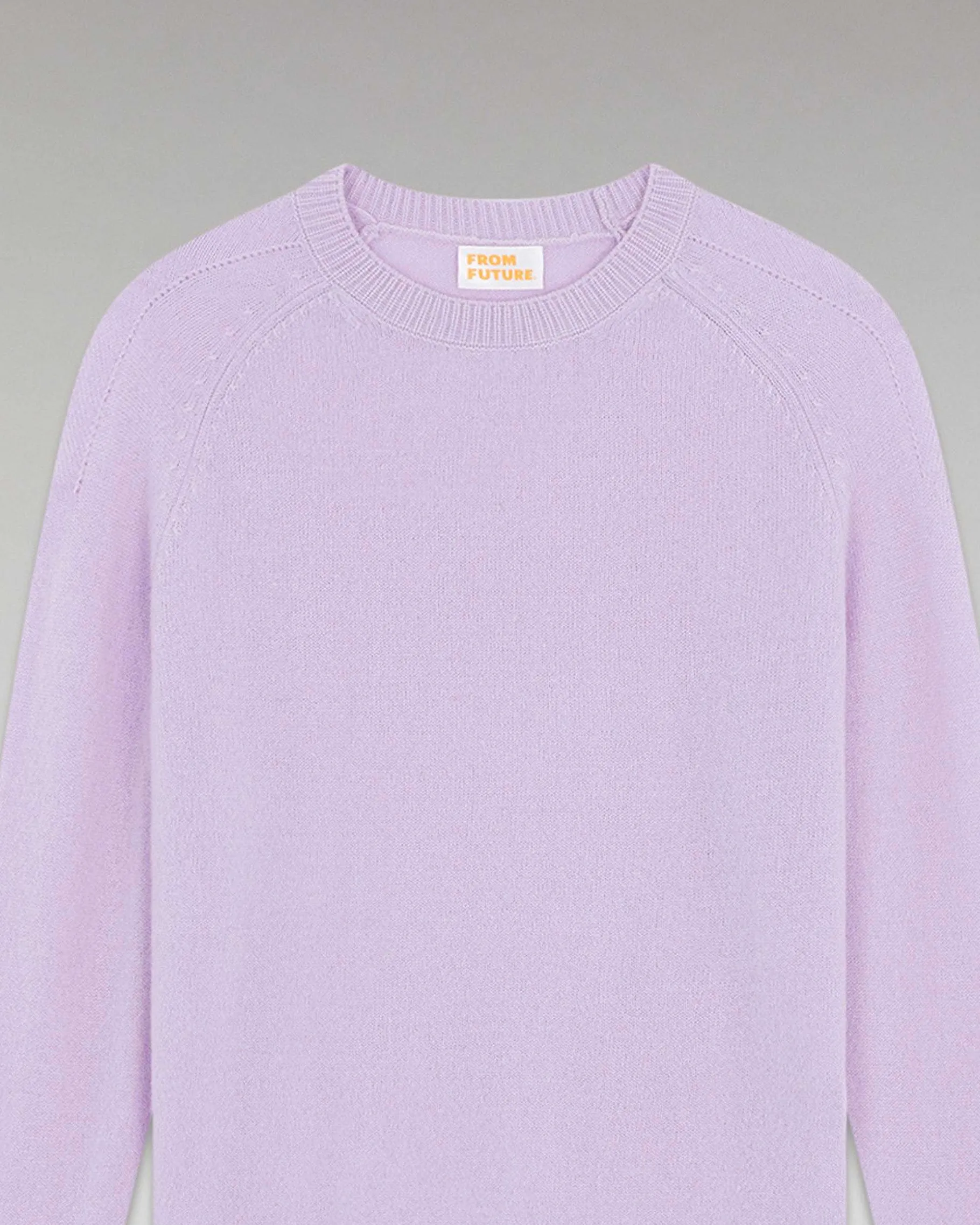 FROM FUTURE Pull Col Rond Oversize Leger Sweet Lilac
