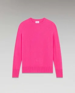 Sale FROM FUTURE Pull Col Rond Oversize Leger Winter Fuschia