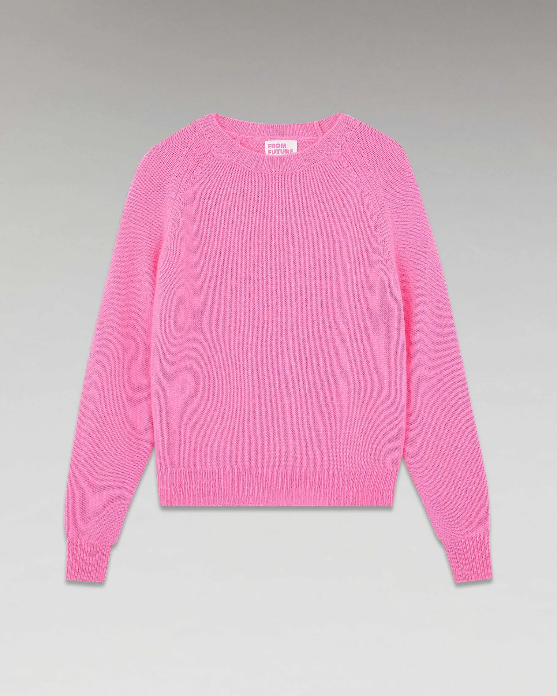 Hot FROM FUTURE Pull Col Rond Raglan Sparkle Pink