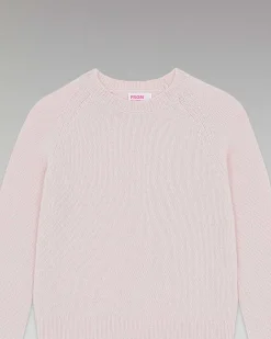 Sale FROM FUTURE Pull Col Rond Raglan Rose Poudre