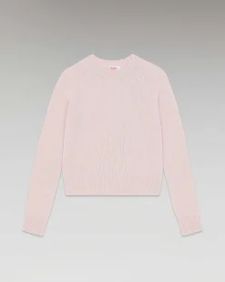 Sale FROM FUTURE Pull Col Rond Raglan Rose Poudre