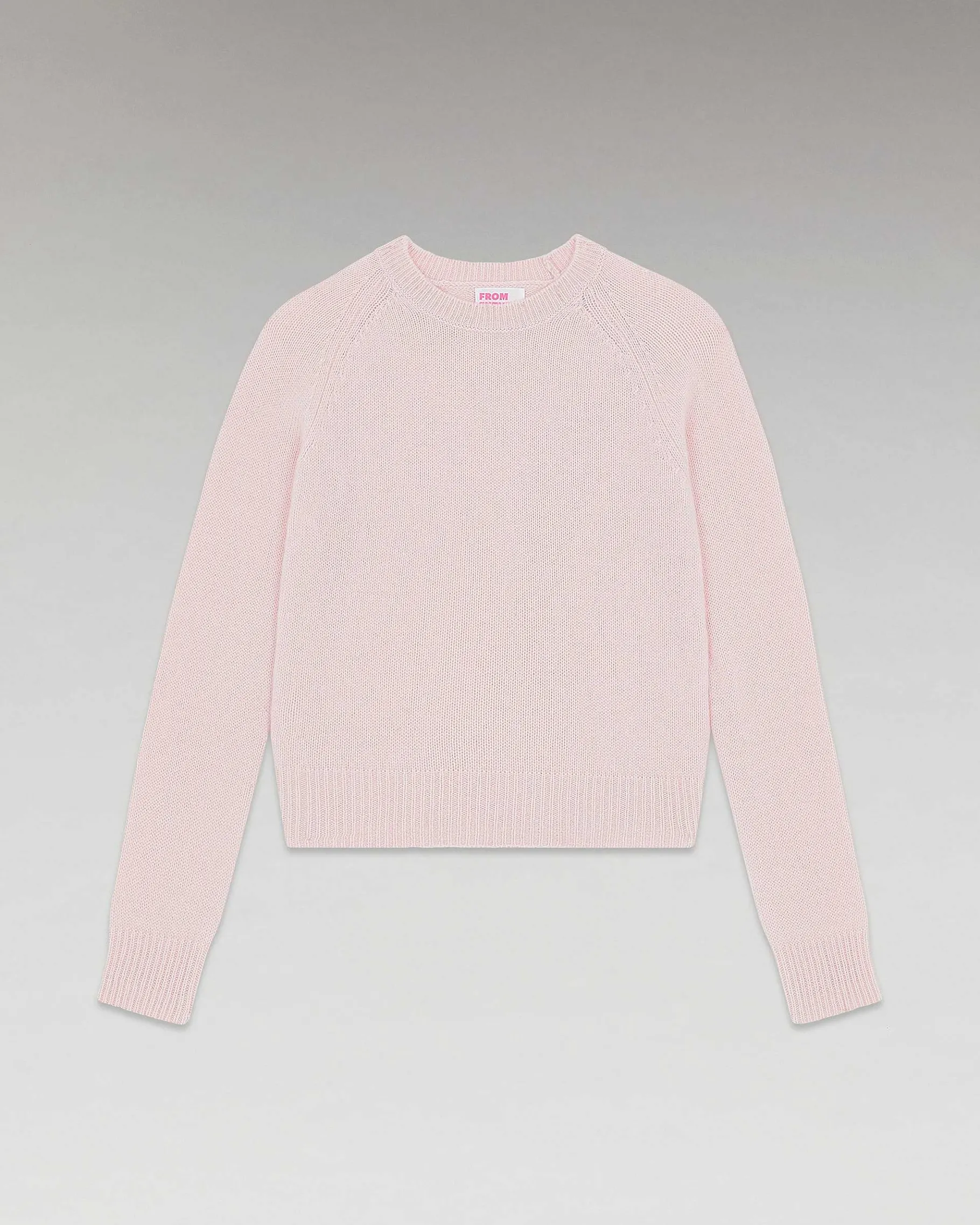 Sale FROM FUTURE Pull Col Rond Raglan Rose Poudre