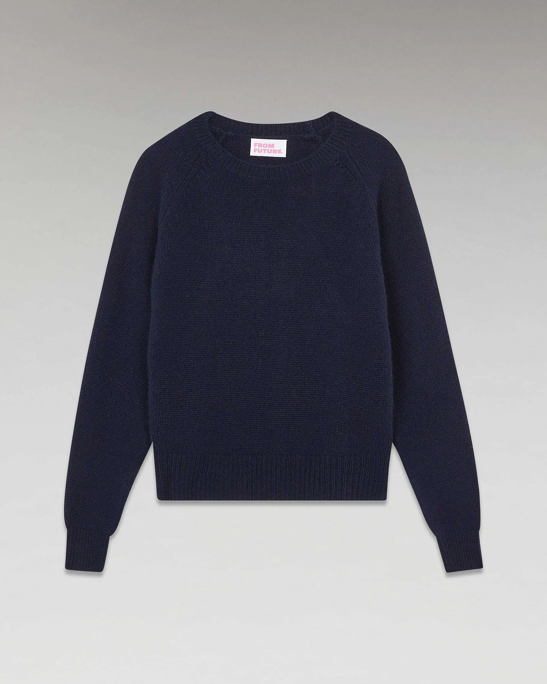 Discount FROM FUTURE Pull Col Rond Raglan Navy